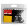 MILLARCO K53 HÆFTEKLAMME GALVANISERET 20 MM 2000 STK
