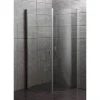 MILOBAD BUET, KLAR GLAS BRUSEHJØRNE 90 CM KROM