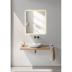 MILOBAD CL34 MED LED-LYS SPEJL 70X60