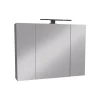 MILOBAD RENO SPEJLSKAB 2 LÅGER HVID 80 X 60 CM