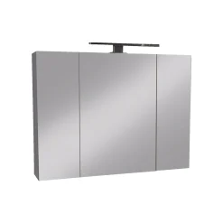 MILOBAD RENO SPEJLSKAB 2 LÅGER HVID 80 X 60 CM