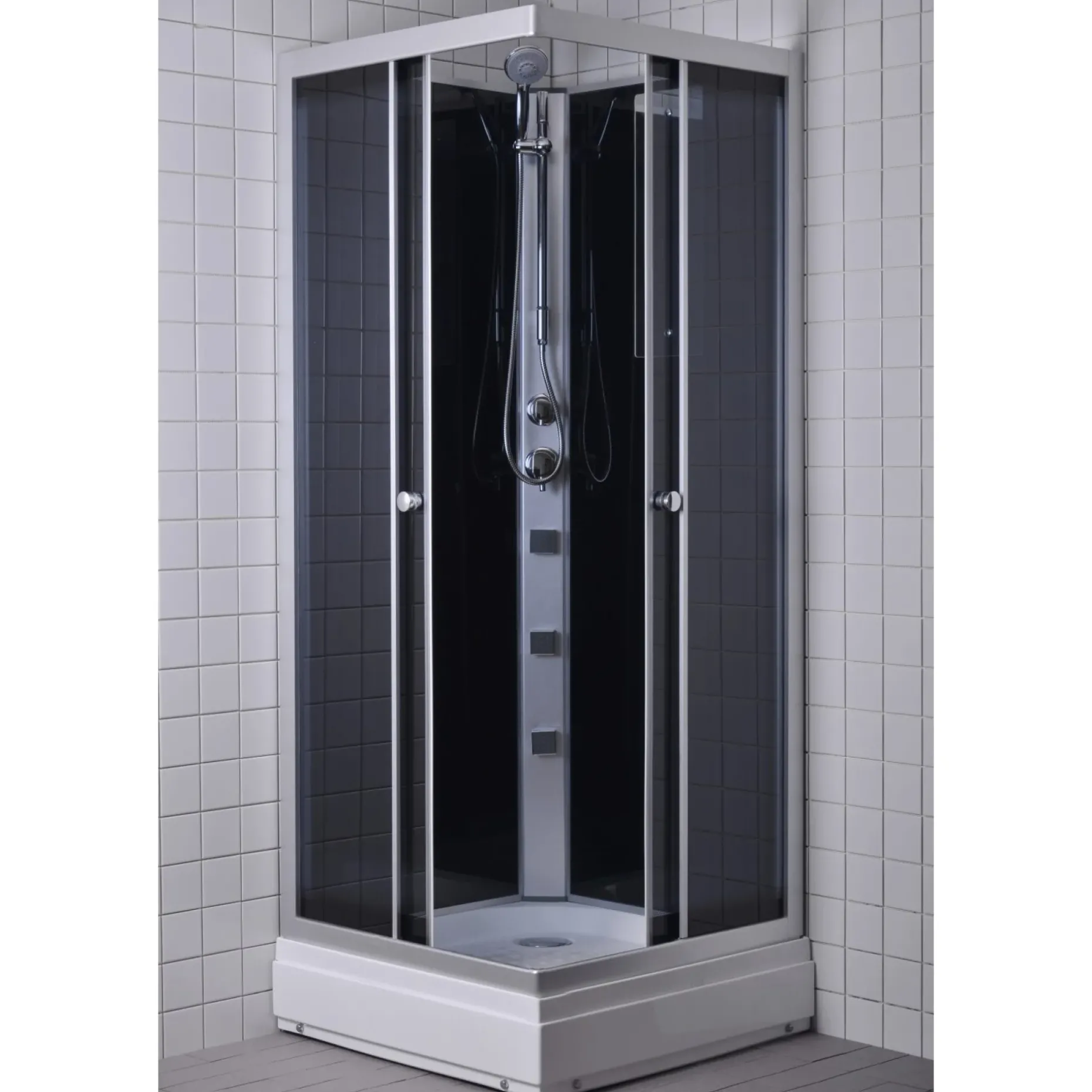 MILOBAD RONDO BRUSEKABINE 80 CM 80 CM