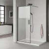 MILOBAD SORT PROFIL BRUSEVÆG KLART GLAS 80 CM
