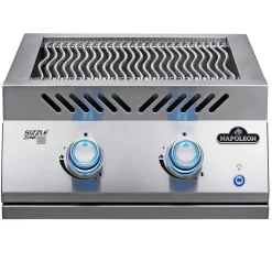 NAPOLEON BUILT-IN 700 18" DOBBELT SIZZLEZONE INDBYGNINGSGRILL RUSTFRIT STÅL
