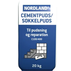 NORDLAND CEMENTPUDS GRÅ 20 KG