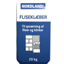 NORDLAND FLISEKLÆB 20 KG GRÅ