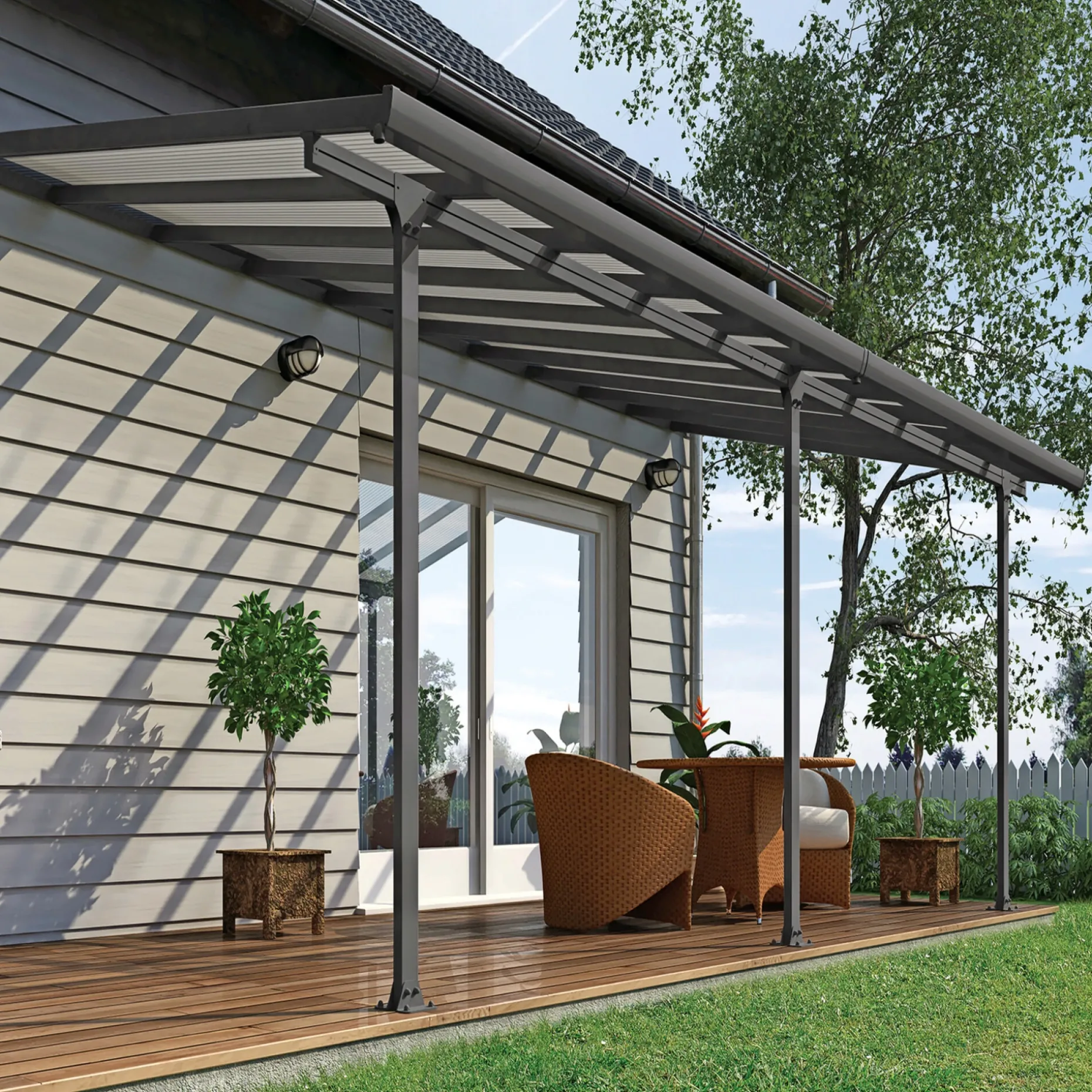PALRAM CANOPIA FERIA TERRASSEOVERDÆKNING 17,9 M2
