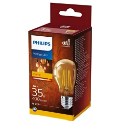 PHILIPS A60 CLASSIC DEKOPÆRE STANDARD E27 4W