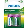 PHILIPS C GENOPLADELIGT BATTERI 2 STK/PAK