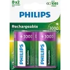 PHILIPS D GENOPLADELIGT BATTERI 2 STK/PAK