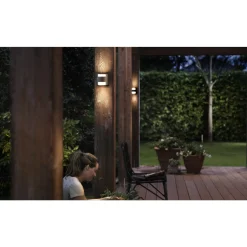 PHILIPS GRASS UDENDØRS VÆGLAMPE ANTRACIT 5W