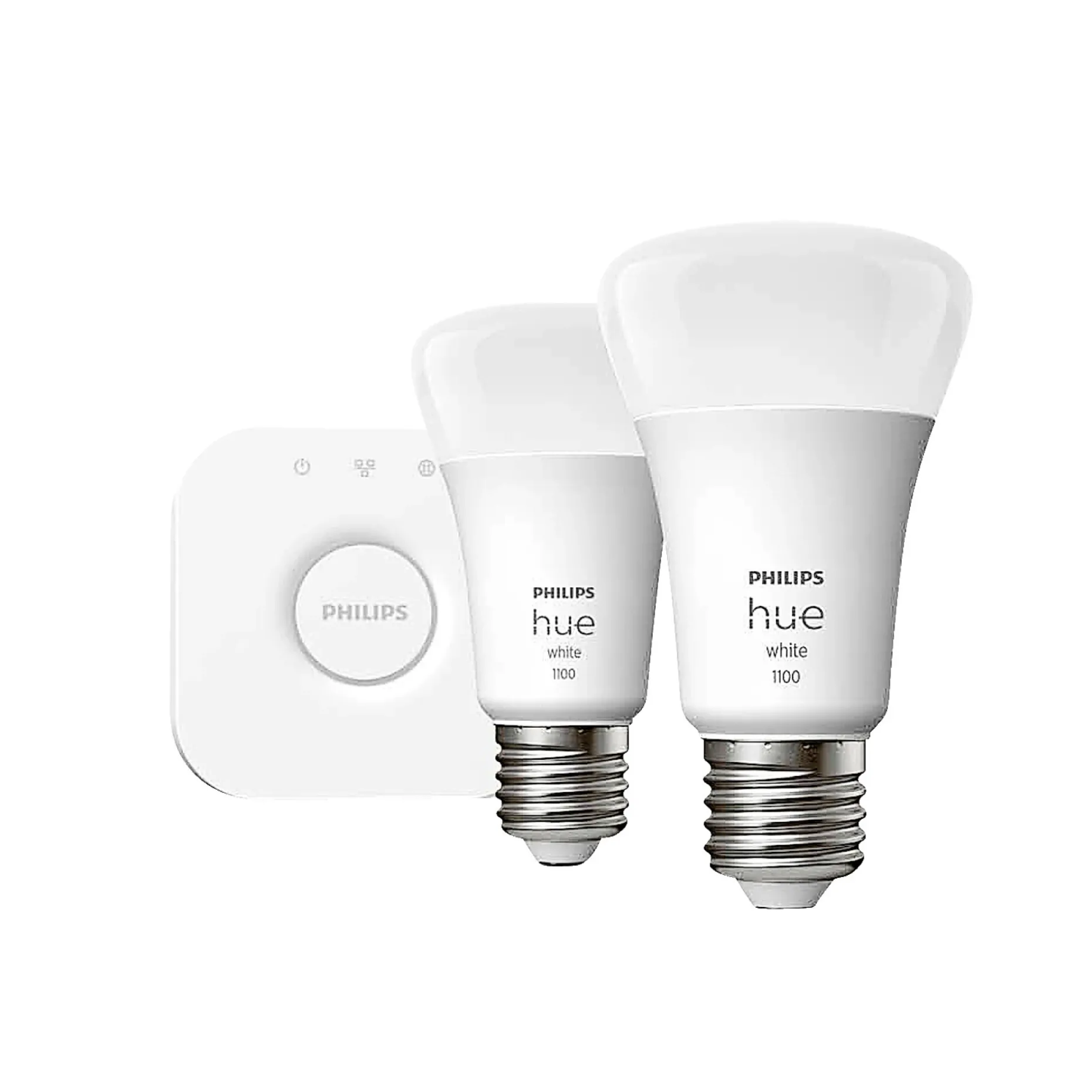 PHILIPS HUE W 2 X E27, BRIDGE & DIM. SWITCH STARTSÆT