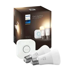 PHILIPS HUE W 2 X E27, BRIDGE & DIM. SWITCH STARTSÆT