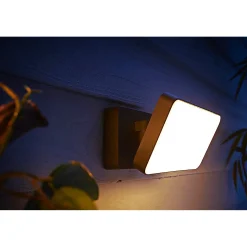 PHILIPS HUE W WELCOME UDENDØRS VÆGLAMPE 15W SORT