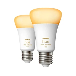 PHILIPS HUE WA 2-PAK SMART LED PÆRE E27 STANDARD 11W