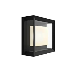 PHILIPS HUE WCA ECONIC SQUARE UDENDØRS VÆGLAMPE 15W SORT