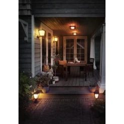 PHILIPS HUE WCA ECONIC UDENDØRS VÆGLAMPE 15W SORT