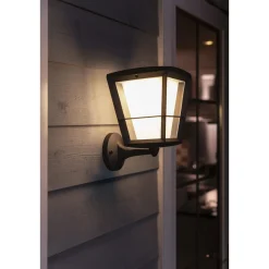 PHILIPS HUE WCA ECONIC UDENDØRS VÆGLAMPE 15W SORT