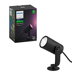 PHILIPS HUE WCA LILY UDVIDELSE SPOTLAMPE SORT INTEGRERET LED 8W
