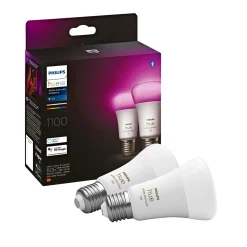 PHILIPS HUE WCA 2-PAK SMART LED PÆRE E27 STANDARD 11W