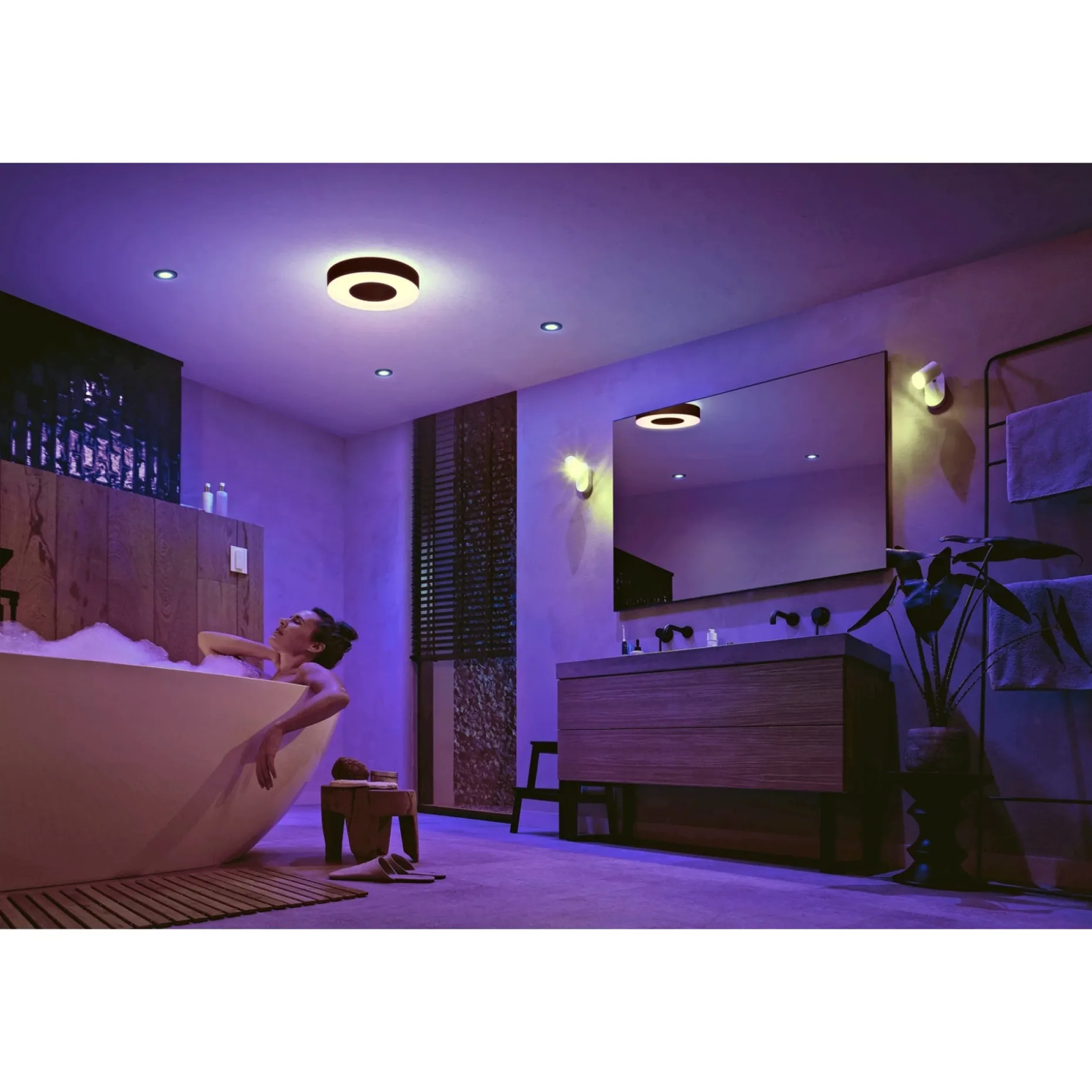 PHILIPS HUE WCA XAMENTO LOFTLAMPE 33W SORT 38,1 CM