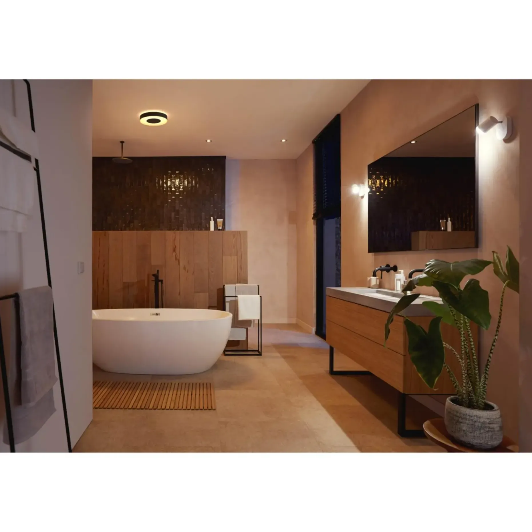 PHILIPS HUE WCA XAMENTO LOFTLAMPE 33W SORT 38,1 CM