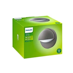 PHILIPS JUNE UDENDØRS VÆGLAMPE ANTRACIT 12W