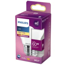 PHILIPS LED PÆRE KRONE E27 7W