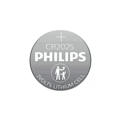 PHILIPS LITIUM CR2025 KNAPCELLE BATTERI 4 STK/PK