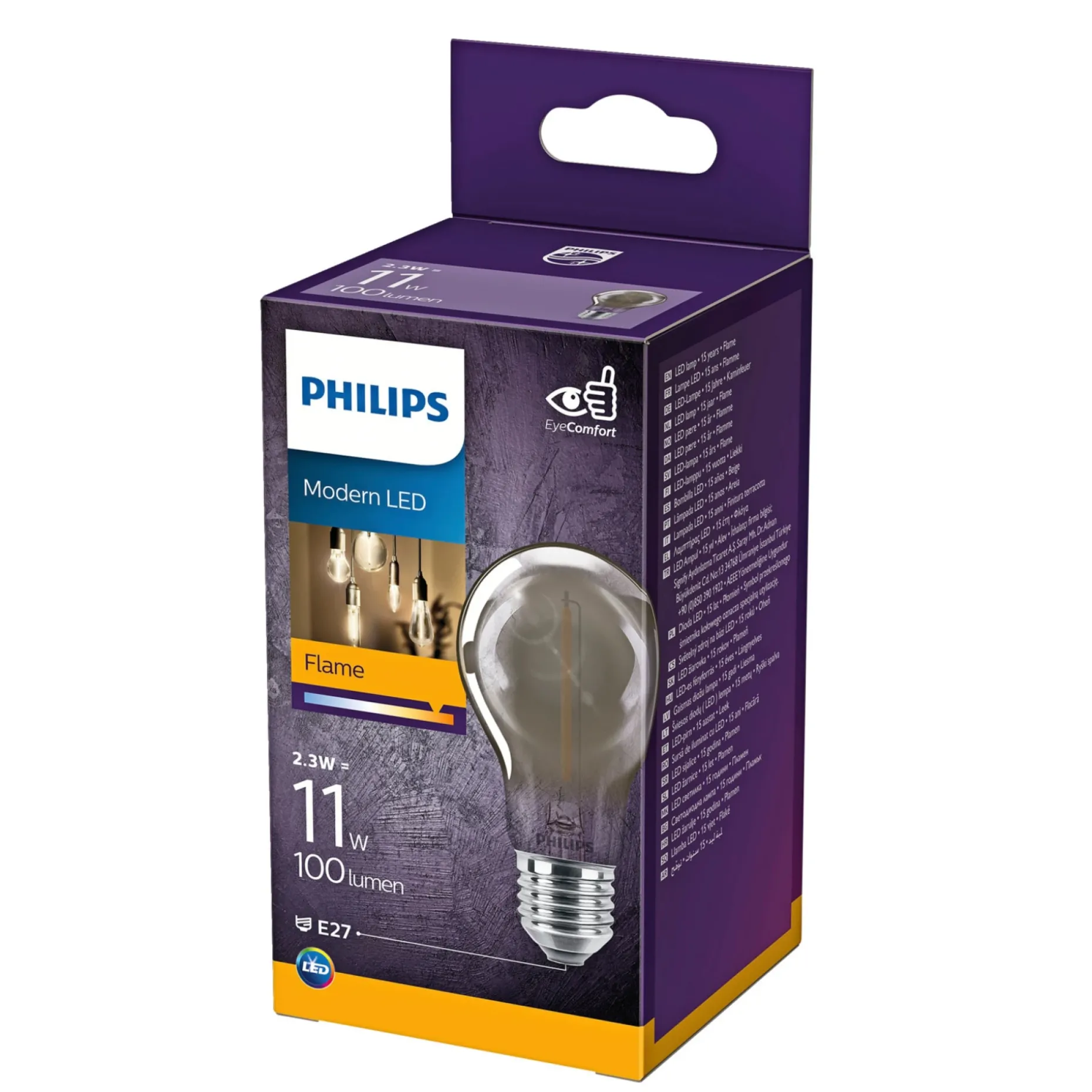 PHILIPS MODERNE LED PÆRE STANDARD E27 11W