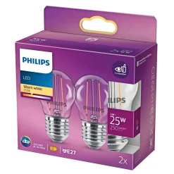 PHILIPS P45 LED PÆRE STANDARD E27 2W