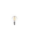 PHILIPS 2-PAK KLAR LED PÆRE KRONE E14 4W