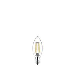PHILIPS 2-PAK KLAR LED PÆRE KERTE E14 4W