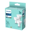 PHILIPS 3-PAK LED PÆRE SPOT GU10 3W