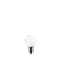 PHILIPS 2-PAK MAT LED PÆRE KRONE E27 4W