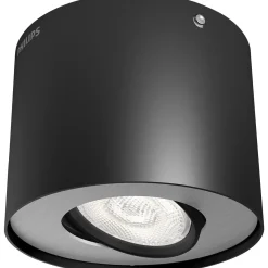 PHILIPS PHASE PÅBYGNINGSSPOT SORT INTEGRERET LED 5W