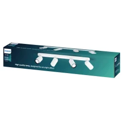 PHILIPS PONGEE 4 SKINNESPOT HVID GU10 4X5,5W
