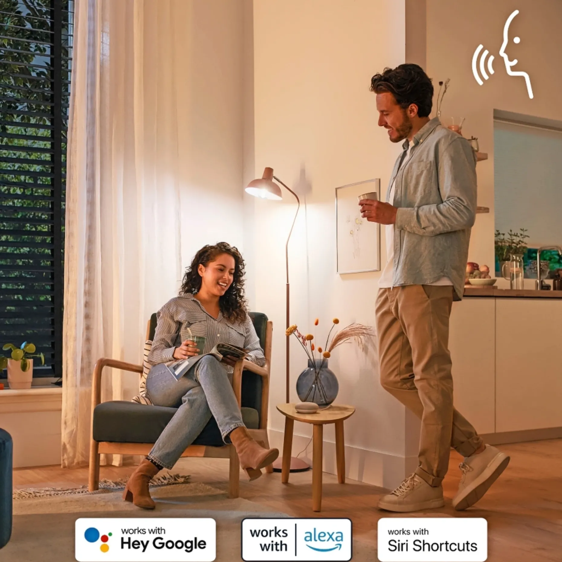PHILIPS SMART COLOR LED PÆRE E14 KRONE 5W