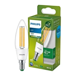 PHILIPS ULTRA EFFICIENT LED PÆRE KERTE E14 2W