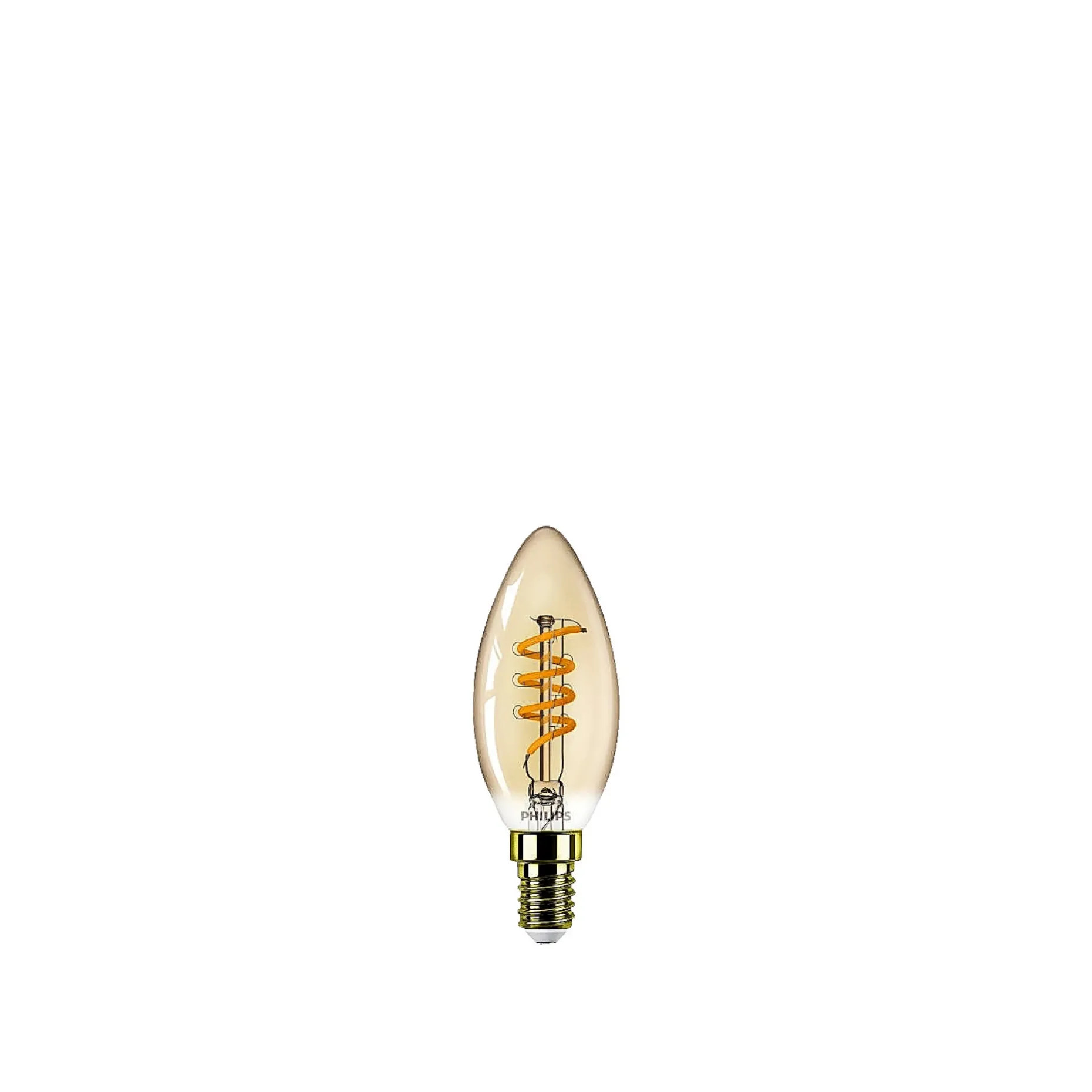 PHILIPS VINTAGE DÆMPBAR GULD DEKOPÆRE KERTE E14 15W