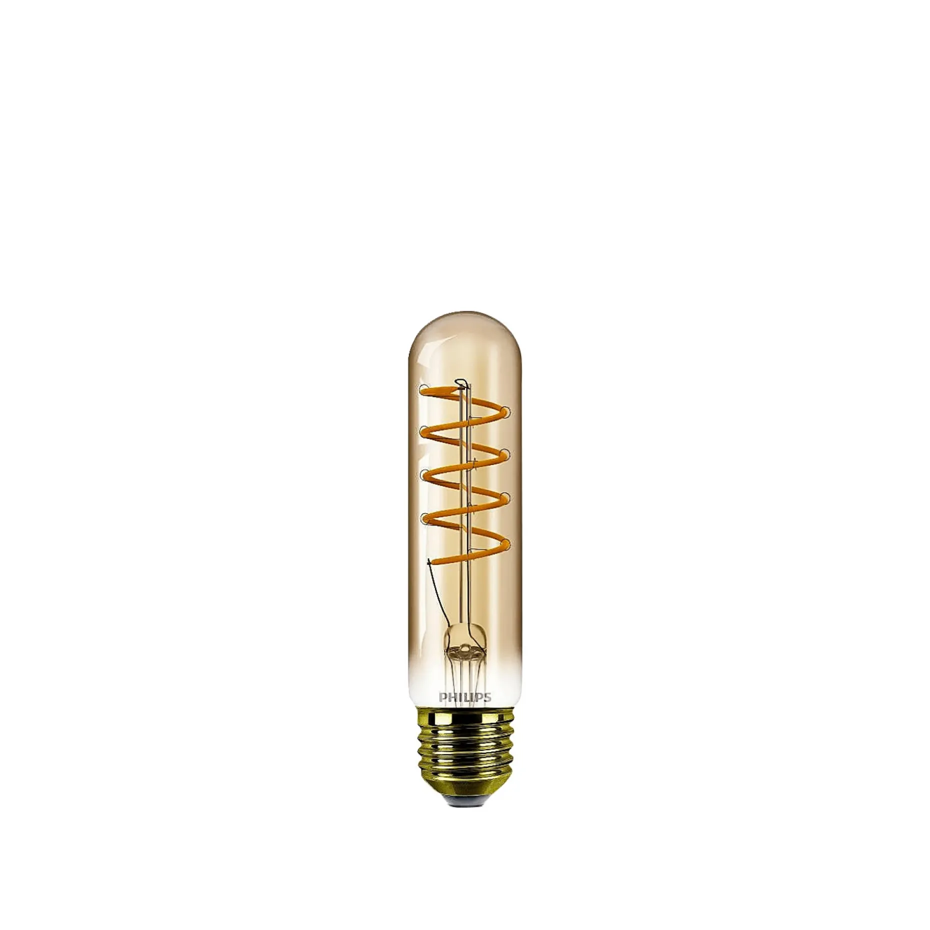 PHILIPS VINTAGE DÆMPBAR GULD DEKOPÆRE RØRFORMET E27 4W