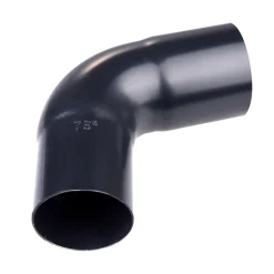 PLASTMO PLAST 75 MM BØJNING SORT