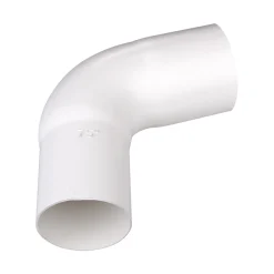 PLASTMO PLAST 75 MM BØJNING HVID
