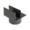 PLASTMO SLIMLINE LODRET UDLØB 13X13X13 CM.