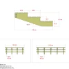 PLUS 3 TRIN TERRASSETRAPPE 1800 X 420 MM
