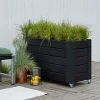 PLUS BLOMSTERKASSE SORT 70 X 50 X 120 CM
