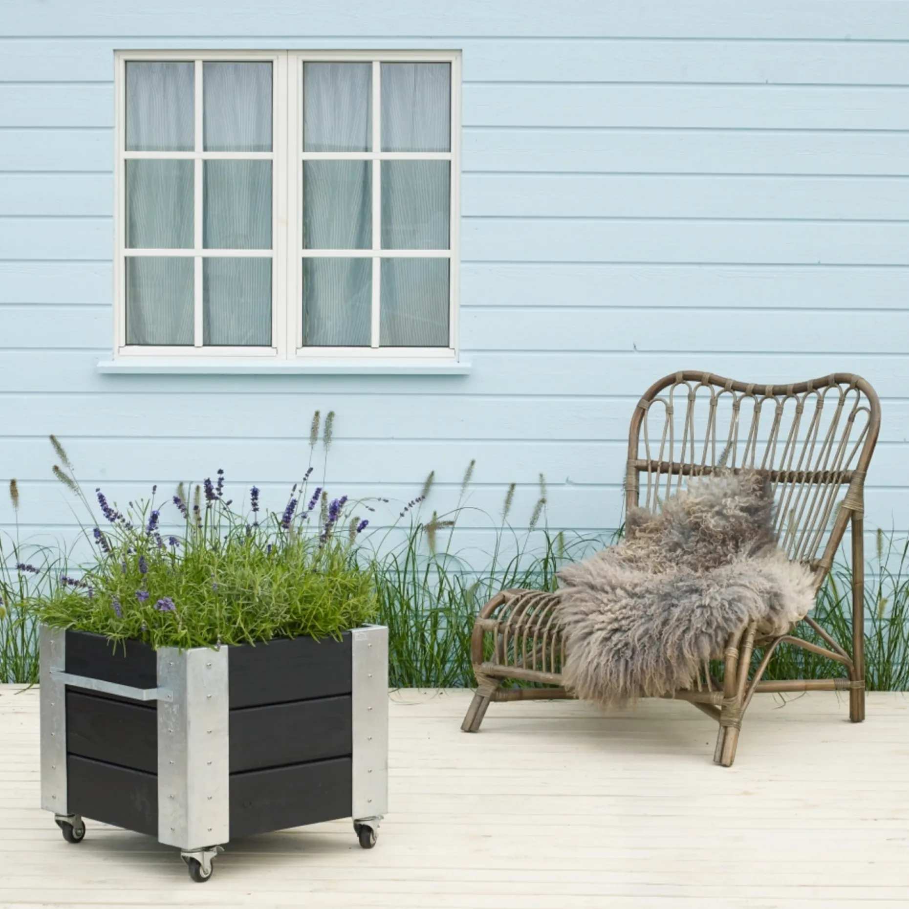 PLUS CUBIC BLOMSTERKASSE SORT 45 X 46 X 50 CM