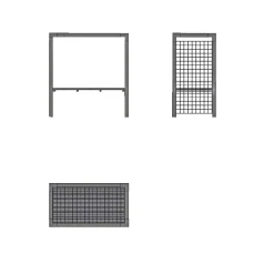 PLUS DAYLIFE STÅLESPALIER 2,1 M2
