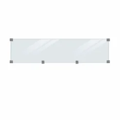 PLUS GLAS T/KLINK-/PLANKEHEGN TRYKIMPRÆGNERET KLAR 174 X 44.60 CM