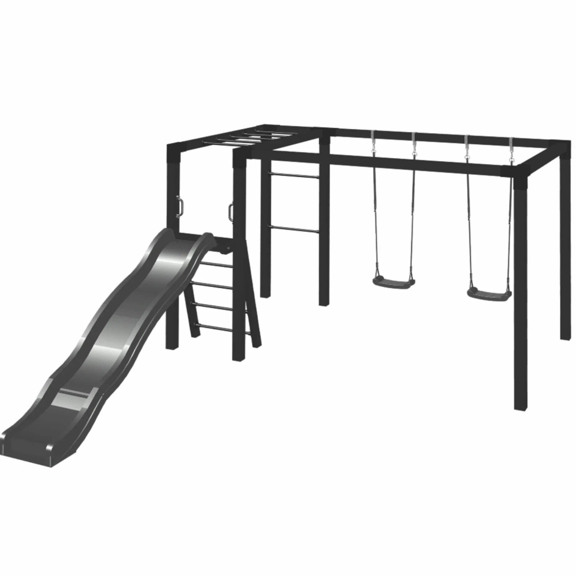 PLUS GYNGESTATIV 208 X 198 X 340 CM SORT